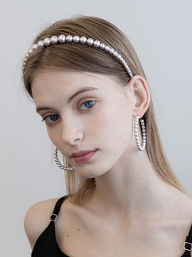 Jean Paul Clarisse Echelle Metal Ball Hairband  JP-22-120HB