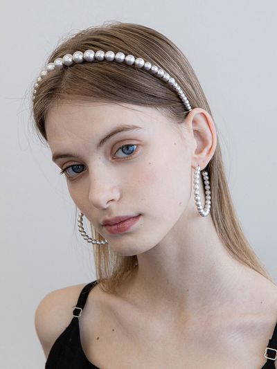 Jean Paul Clarisse Echelle Metal Ball Hairband  JP-22-120HB
