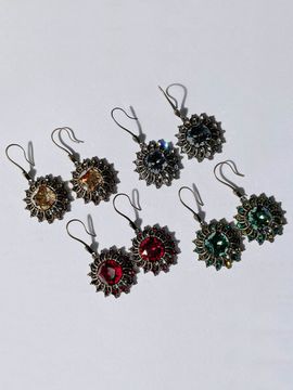Jean Paul Clarisse Ethnic Varnish Earrings