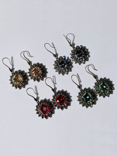Jean Paul Clarisse Ethnic Varnish Earrings