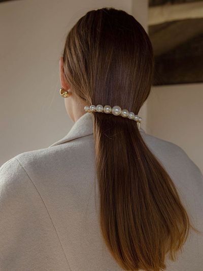 Jean Paul Clarisse Large Pearl Hairpin