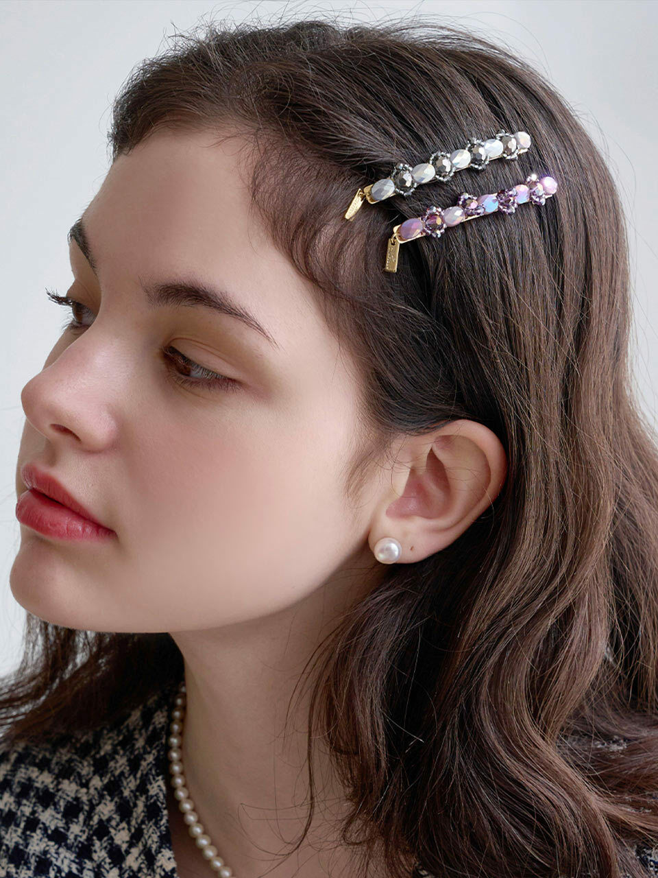 Jean Paul Clarisse Lesley Beads Barrette Hair Clip LFAC0388