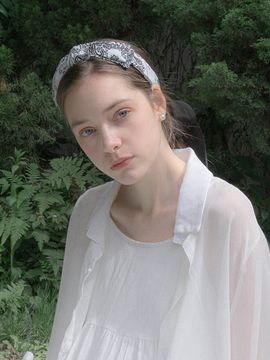Jean Paul Clarisse Paisley Ribbon Hairband