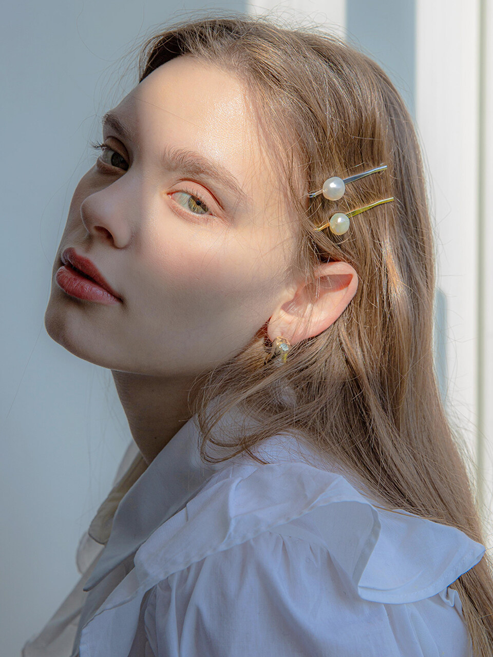 Jean Paul Clarisse Simple Freshwater Pearl Bobby Pin
