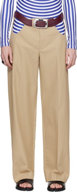 Jean Paul Gaultier Jean Paul Gaultier Beige 'The Chino' Trousers