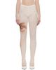 Jean Paul Gaultier Jean Paul Gaultier Beige 'The Face' Leggings - 1