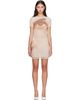 Jean Paul Gaultier Jean Paul Gaultier Beige 'The Face Short' Minidress - 1