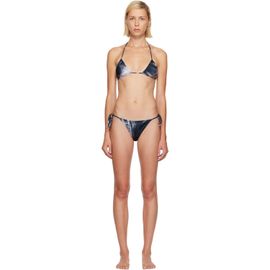 Jean Paul Gaultier Jean Paul Gaultier Black & Gray 'The Smoking Women' Bikini