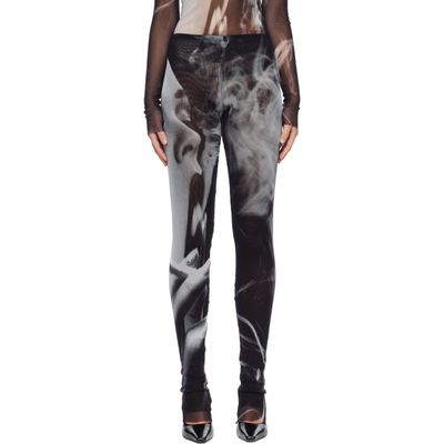 Jean Paul Gaultier Jean Paul Gaultier Black & Gray 'The Smoking Women' Leggings