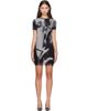 Jean Paul Gaultier Jean Paul Gaultier Black & Gray 'The Smoking Women Short' Minidress - 1