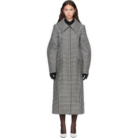 Jean Paul Gaultier Jean Paul Gaultier Black & White ' The Pleated' Coat