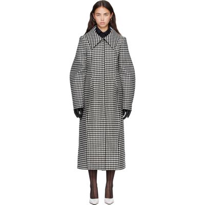Jean Paul Gaultier Jean Paul Gaultier Black & White ' The Pleated' Coat