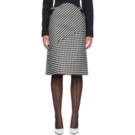 Jean Paul Gaultier Jean Paul Gaultier Black & White 'The Check' Midi Skirt