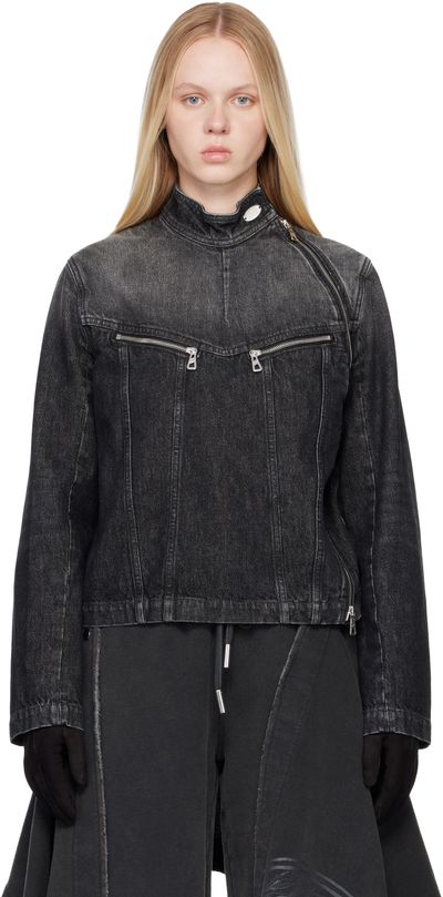 Jean Paul Gaultier Jean Paul Gaultier Black Detachable Glove Denim Jacket