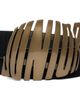 Jean Paul Gaultier Jean Paul Gaultier Black 'Junior' Suede Belt - 1