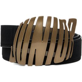 Jean Paul Gaultier Jean Paul Gaultier Black 'Junior' Suede Belt