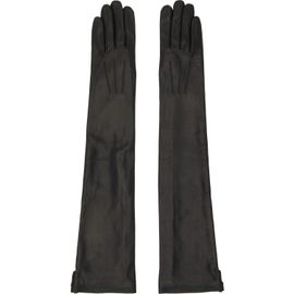 Jean Paul Gaultier Jean Paul Gaultier Black Long Leather Gloves