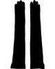 Jean Paul Gaultier Jean Paul Gaultier Black Long Leather Suede Gloves - 1