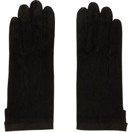 Jean Paul Gaultier Jean Paul Gaultier Black Short Leather Suede Gloves