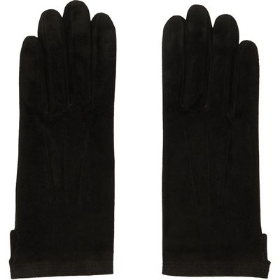 Jean Paul Gaultier Jean Paul Gaultier Black Short Leather Suede Gloves
