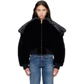 Jean Paul Gaultier Jean Paul Gaultier Black 'The Fur' Bomber Jacket