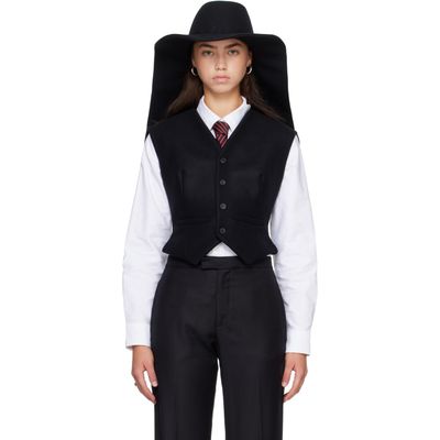 Jean Paul Gaultier Jean Paul Gaultier Black 'The Hat' Vest