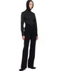 Jean Paul Gaultier Jean Paul Gaultier Black 'The Hooded Striped' Shirt - 4