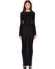 Jean Paul Gaultier Jean Paul Gaultier Black 'The JPG Logo Long' Maxi Dress - 1
