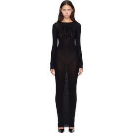 Jean Paul Gaultier Jean Paul Gaultier Black 'The JPG Logo Long' Maxi Dress