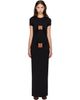 Jean Paul Gaultier Jean Paul Gaultier Black 'The Label Long' Maxi Dress - 1