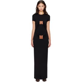 Jean Paul Gaultier Jean Paul Gaultier Black 'The Label Long' Maxi Dress