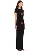 Jean Paul Gaultier Jean Paul Gaultier Black 'The Label Long' Maxi Dress - 2