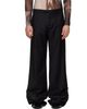 Jean Paul Gaultier Jean Paul Gaultier Black 'The Satin Tailored' Trousers - 1