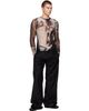 Jean Paul Gaultier Jean Paul Gaultier Black 'The Satin Tailored' Trousers - 4