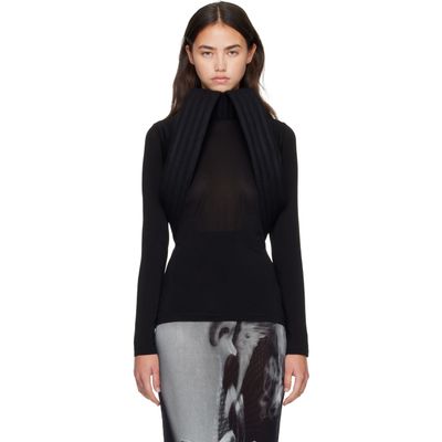 Jean Paul Gaultier Jean Paul Gaultier Black 'The Sculpted' Turtleneck