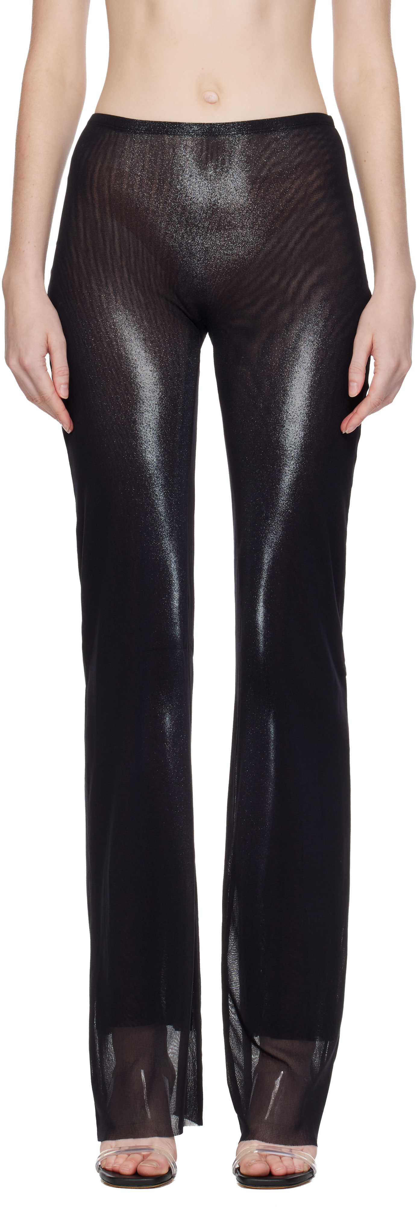 Jean Paul Gaultier - Black 'The Silver Body Dust' Lounge Pants