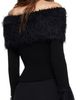 Jean Paul Gaultier Jean Paul Gaultier Black Viscose Ribbed & Hairy Sweater - 3