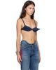 Jean Paul Gaultier Jean Paul Gaultier Blue 'The Conical Denim' Bra - 2