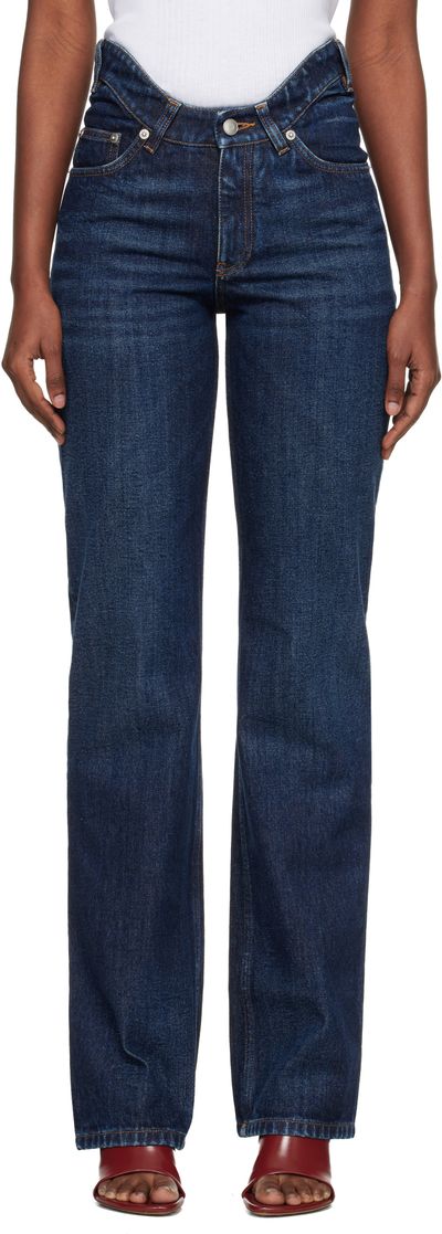 Jean Paul Gaultier Blue The Curved Jeans