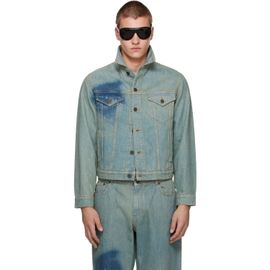 Jean Paul Gaultier Jean Paul Gaultier Blue 'The Face' Denim Jacket