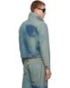 Jean Paul Gaultier Jean Paul Gaultier Blue 'The Face' Denim Jacket - 3