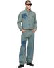 Jean Paul Gaultier Jean Paul Gaultier Blue 'The Face' Denim Jacket - 4