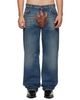 Jean Paul Gaultier Jean Paul Gaultier Blue 'The Glove' Denim Jeans - 1