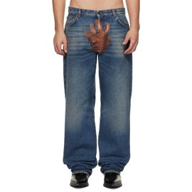 Jean Paul Gaultier Jean Paul Gaultier Blue 'The Glove' Denim Jeans
