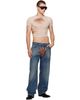 Jean Paul Gaultier Jean Paul Gaultier Blue 'The Glove' Denim Jeans - 4