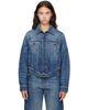 Jean Paul Gaultier Jean Paul Gaultier Blue 'The JPG Curved' Denim Jacket - 1