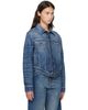 Jean Paul Gaultier Jean Paul Gaultier Blue 'The JPG Curved' Denim Jacket - 2