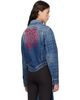 Jean Paul Gaultier Jean Paul Gaultier Blue 'The JPG Curved' Denim Jacket - 3