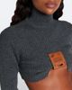 Jean Paul Gaultier Jean Paul Gaultier Cropped wool-blend turtleneck sweater - 3