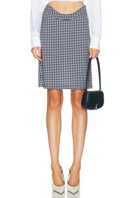 Jean Paul Gaultier Jean Paul Gaultier Curved Waistband Mini Skirt